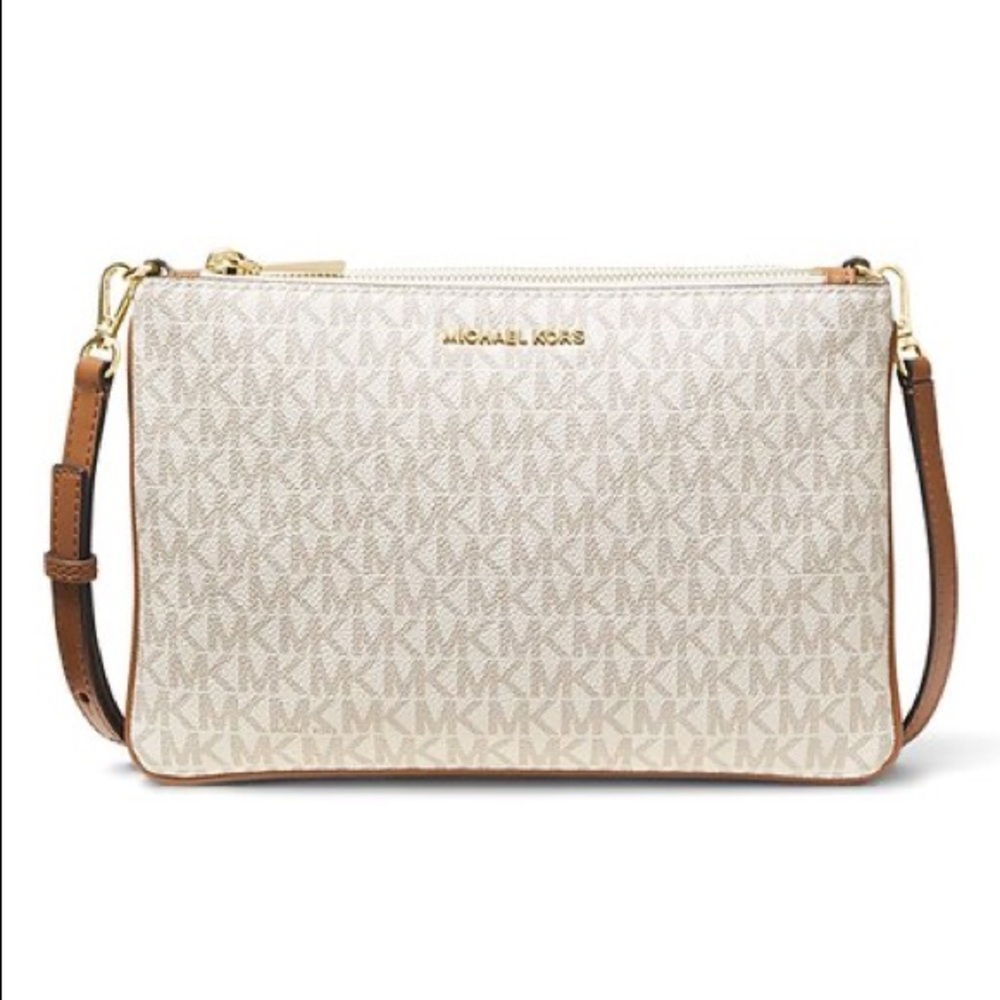 Michael Kors - Vanilla double poach crossbody